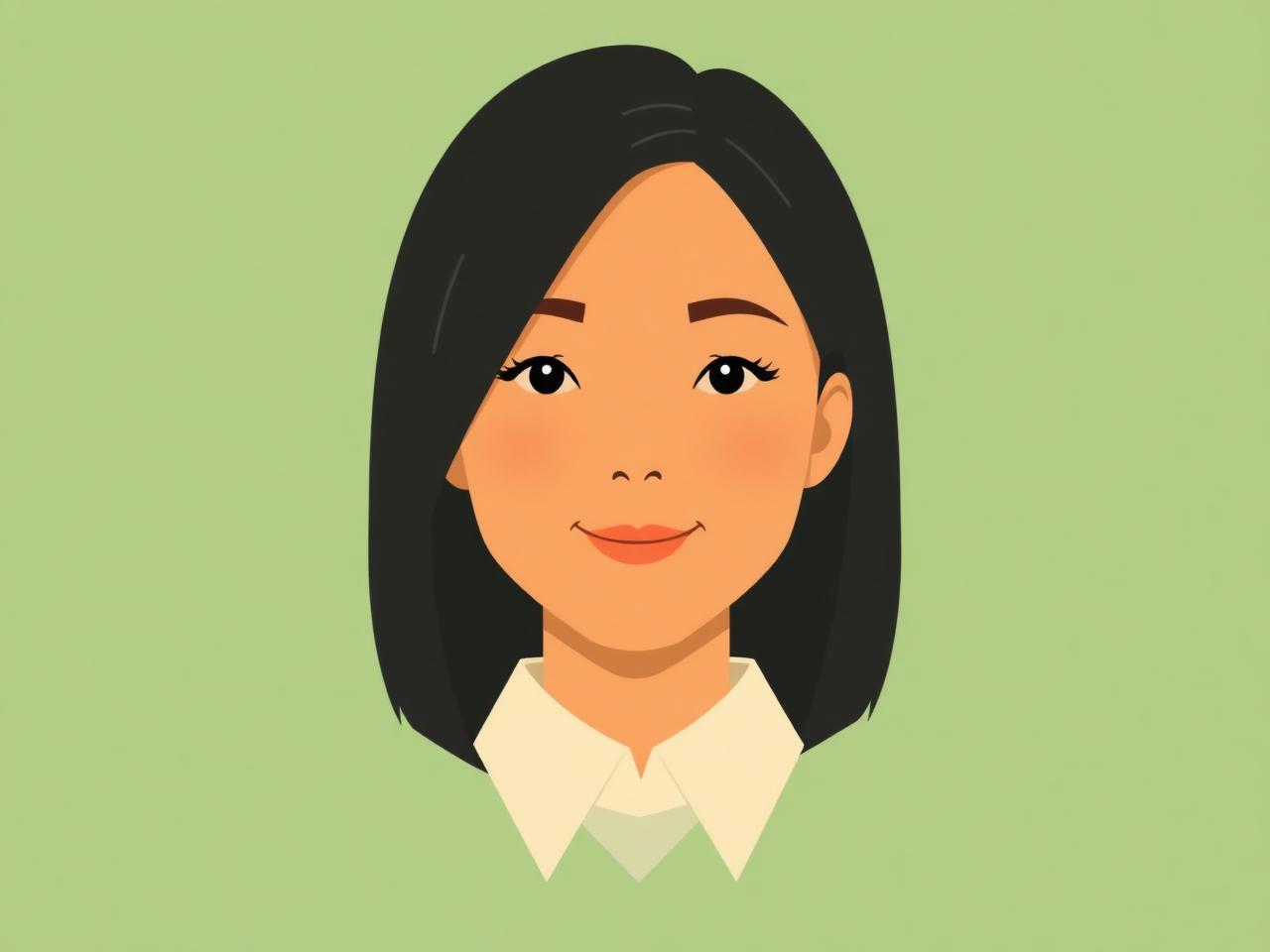 Portrait illustration of Ayu Kusuma